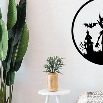 Intra απο ξύλο plywood 3mm-4mm πάχος – Spoker Halloween Metal Sign Σημάδι λέιζερ Δίασταση  40x30 cm INTRAFABR-102494927 - Image 2