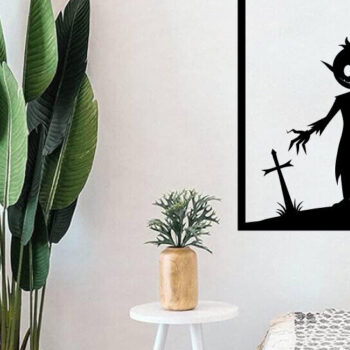 Intra απο ξύλο plywood 3mm-4mm πάχος – Spoker Halloween Metal Sign Laser Δίασταση  40x30 cm INTRAFABR-102548071 - Image 2