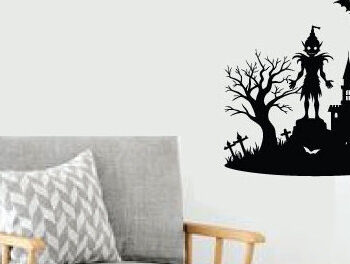 Intra απο ξύλο plywood 3mm-4mm πάχος – Spoker Halloween Metal Wall Art Laser, 3D Δίασταση  40x30 cm INTRAFABR-102015804 - Image 2