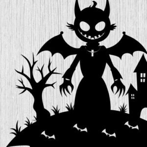 Intra απο ξύλο plywood 3mm-4mm πάχος – Spoker Halloween Metal Wall Art Laser, 3D Δίασταση  40x30 cm INTRAFABR-102015845