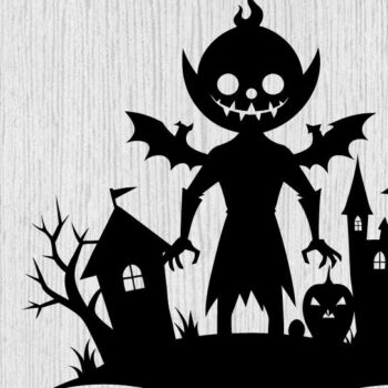 Intra απο ξύλο plywood 3mm-4mm πάχος – Spoker Halloween Metal Wall Art Laser, 3D Δίασταση 40x30 cm INTRAFABR-101635810 - Image 1