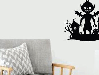 Intra απο ξύλο plywood 3mm-4mm πάχος – Spoker Halloween Metal Wall Art Laser, 3D Δίασταση 40x30 cm INTRAFABR-101635810 - Image 2
