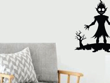 Intra απο ξύλο plywood 3mm-4mm πάχος – Spoker Halloween Metal Wall Art Laser, 3D Δίασταση  40x30 cm INTRAFABR-101635937 - Image 2