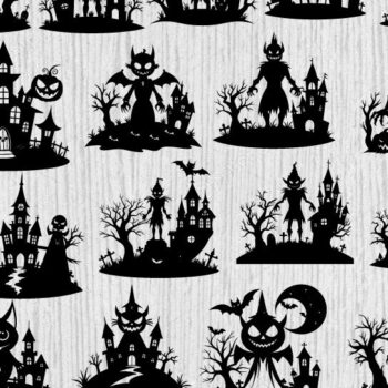 Intra απο ξύλο plywood 3mm-4mm πάχος – Φάντασμα Απόκριες σιλουέτα διάνυσμα DXF Δίασταση  20x20 cm INTRAFABR-102548961 - Image 1