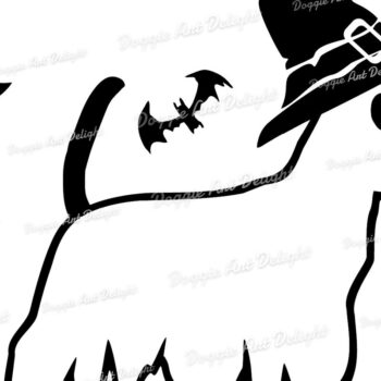 Intra απο ξύλο plywood 3mm-4mm πάχος – Απόκοσμο Beagle Dog Halloween Clipart Δίασταση  20x20 cm INTRAFABR-78131862 - Image 2