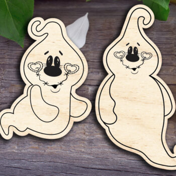 Intra απο ξύλο plywood 3mm-4mm πάχος – Spooky Brothers Ghosts Δίασταση  20x20 cm INTRAFABR-29918675 - Image 1