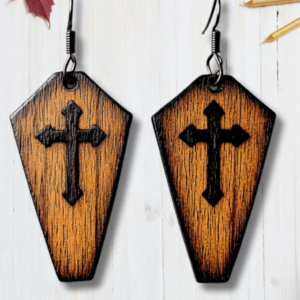 Intra απο ξύλο plywood 3mm-4mm πάχος – Spooky Coffin, Witch Hat, Ghost017 Δίασταση  20x20 cm INTRAFABR-117601349