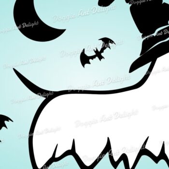 Intra απο ξύλο plywood 3mm-4mm πάχος – Απόκοσμο Doxie Dog Halloween Clipart Δίασταση  20x20 cm INTRAFABR-77881472 - Image 1