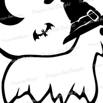 Intra απο ξύλο plywood 3mm-4mm πάχος – Απόκοσμο Doxie Dog Halloween Clipart Δίασταση  20x20 cm INTRAFABR-77881472 - Image 2