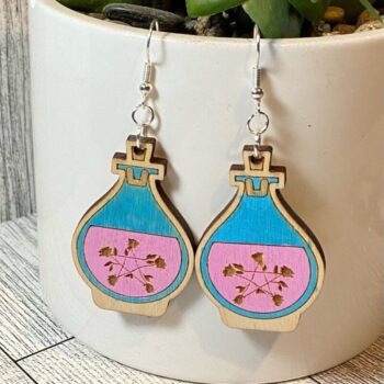 Intra απο ξύλο plywood 3mm-4mm πάχος – Σκουλαρίκια απόκοσμη δέσμη Laser Δίασταση 5x5 cm INTRAFABR-35312981 - Image 2