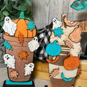 Intra απο ξύλο plywood 3mm-4mm πάχος – Spooky Fall Coffee Laser Δίασταση 20x20 cm INTRAFABR-38013414 - Image 9