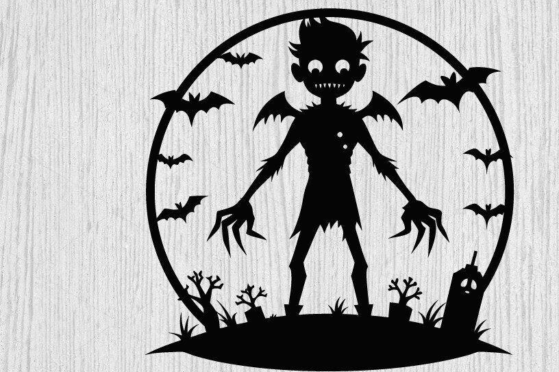 Intra απο ξύλο plywood 3mm-4mm πάχος – Spooky Ghost Halloween House Metal Art Δίασταση  20x20 cm INTRAFABR-101458489