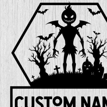 Intra απο ξύλο plywood 3mm-4mm πάχος – Spooky Ghost Halloween House Metal Art Δίασταση  20x20 cm INTRAFABR-101458613 - Image 1