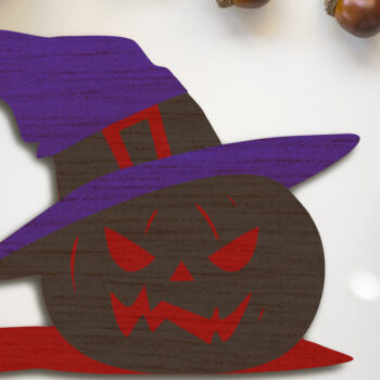 Intra απο ξύλο plywood 3mm-4mm πάχος – Απόκοσμη διακοσμητική κολοκύθα αποκριών Δίασταση  20x20 cm INTRAFABR-104958621 - Image 1