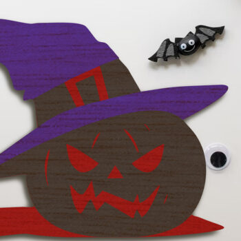 Intra απο ξύλο plywood 3mm-4mm πάχος – Απόκοσμη διακοσμητική κολοκύθα αποκριών Δίασταση  20x20 cm INTRAFABR-104958621 - Image 2