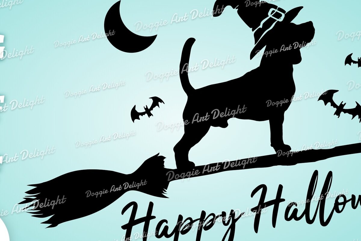 Intra απο ξύλο plywood 3mm-4mm πάχος – Τρομακτικό αποκριάτικο σκυλί κομμένο αρχείο Beagle Δίασταση  20x20 cm INTRAFABR-77771602