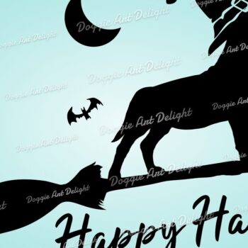 Intra απο ξύλο plywood 3mm-4mm πάχος – Spooky Halloween Dog Png BullTerrier Δίασταση  20x20 cm INTRAFABR-77775875 - Image 1