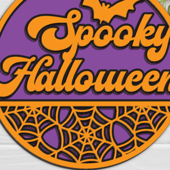 Intra απο ξύλο plywood 3mm-4mm πάχος – Τρομακτικό Halloween Door Δίασταση  20x20 cm INTRAFABR-102201897 - Image 1