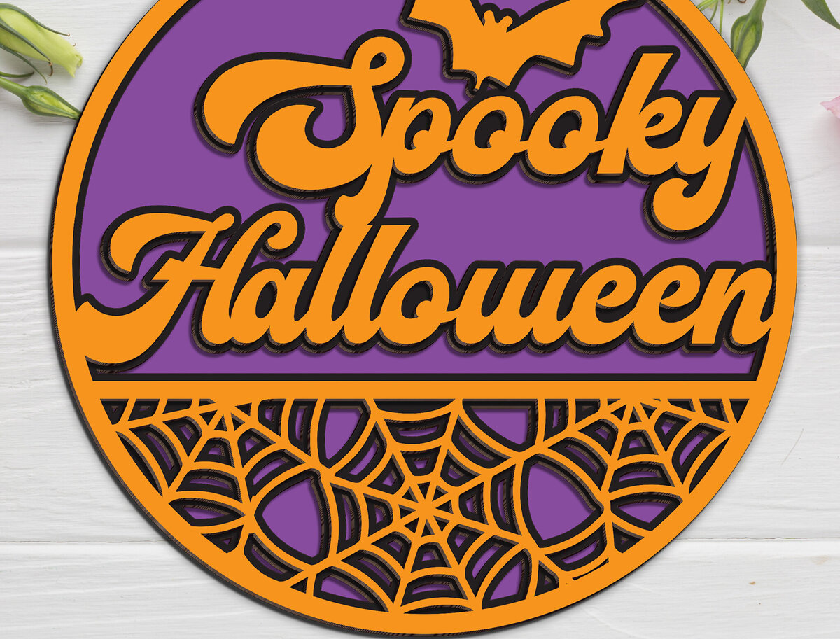 Intra απο ξύλο plywood 3mm-4mm πάχος – Τρομακτικό Halloween Door Δίασταση  20x20 cm INTRAFABR-102201897