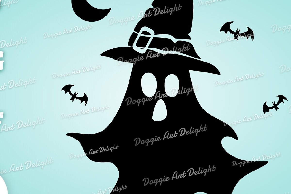 Intra απο ξύλο plywood 3mm-4mm πάχος – Απόκοσμο κλιπ Halloween Ghost Dxf Δίασταση  20x20 cm INTRAFABR-78739684