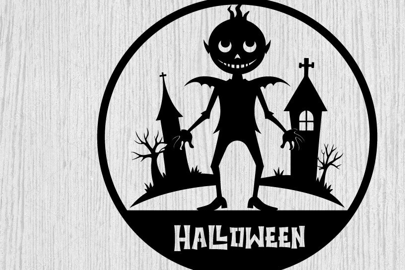 Intra απο ξύλο plywood 3mm-4mm πάχος – Τρομακτικό μεταλλικό τοίχο από Halloween House Δίασταση  20x20 cm INTRAFABR-101457226