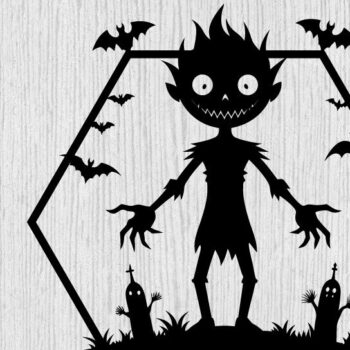 Intra απο ξύλο plywood 3mm-4mm πάχος – Τρομακτικό μεταλλικό τοίχο από Halloween House Δίασταση  20x20 cm INTRAFABR-101457603 - Image 1