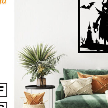 Intra απο ξύλο plywood 3mm-4mm πάχος – Τρομακτικό μεταλλικό τοίχο από Halloween House Δίασταση  20x20 cm INTRAFABR-101282138 - Image 2