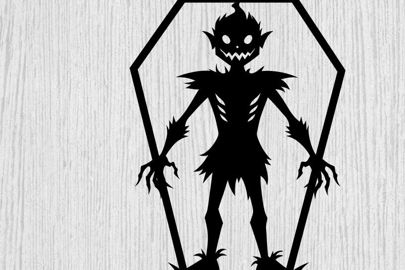 Intra απο ξύλο plywood 3mm-4mm πάχος – Τρομακτικό μεταλλικό τοίχο από Halloween House Δίασταση  20x20 cm INTRAFABR-101282204