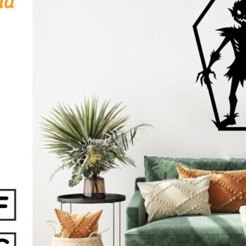 Intra απο ξύλο plywood 3mm-4mm πάχος – Τρομακτικό μεταλλικό τοίχο από Halloween House Δίασταση  20x20 cm INTRAFABR-101282204 - Image 2