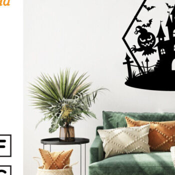 Intra απο ξύλο plywood 3mm-4mm πάχος – Τρομακτικό μεταλλικό τοίχο από Halloween House Δίασταση  20x20 cm INTRAFABR-101282307 - Image 2