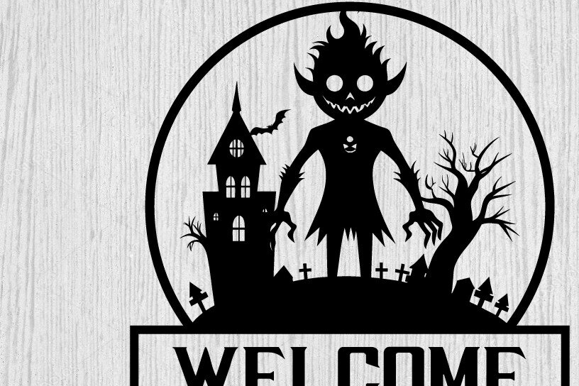 Intra απο ξύλο plywood 3mm-4mm πάχος – Τρομακτικό μεταλλικό τοίχο από Halloween House Δίασταση  20x20 cm INTRAFABR-101282380