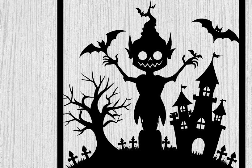 Intra απο ξύλο plywood 3mm-4mm πάχος – Τρομακτικό μεταλλικό τοίχο από Halloween House Δίασταση  20x20 cm INTRAFABR-101282482