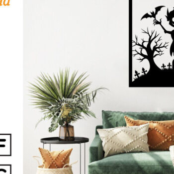 Intra απο ξύλο plywood 3mm-4mm πάχος – Τρομακτικό μεταλλικό τοίχο από Halloween House Δίασταση  20x20 cm INTRAFABR-101282482 - Image 2