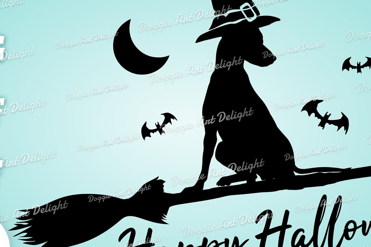 Intra απο ξύλο plywood 3mm-4mm πάχος – Spooky Halloween Puppy Dog Greyhound Δίασταση  20x20 cm INTRAFABR-77778751