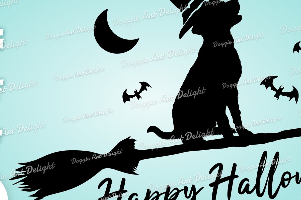 Intra απο ξύλο plywood 3mm-4mm πάχος – Spooky Halloween Puppy Dog Labrador Δίασταση  20x20 cm INTRAFABR-77779242