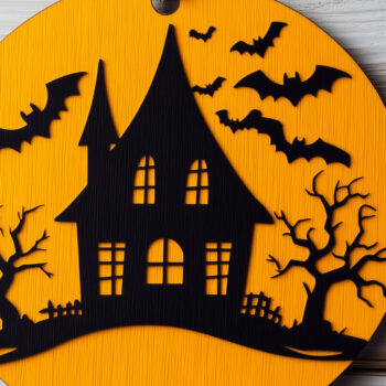 Intra απο ξύλο plywood 3mm-4mm πάχος – Πακέτο αρχείων περικοπής από τρομακτικό στοιχειωμένο σπίτι Δίασταση 20x20 cm INTRAFABR-103034318 - Image 5