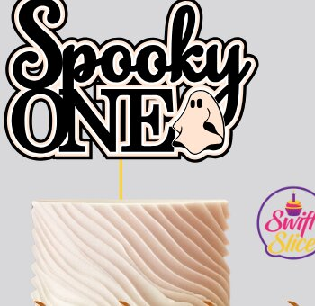 Intra απο ξύλο plywood 3mm-4mm πάχος – Spooky One Layered Cake Topper Δίασταση  20x20 cm INTRAFABR-106276019 - Image 2