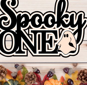 Intra απο ξύλο plywood 3mm-4mm πάχος – Spooky One Layered Cake Topper Δίασταση  20x20 cm INTRAFABR-106276019 - Image 3