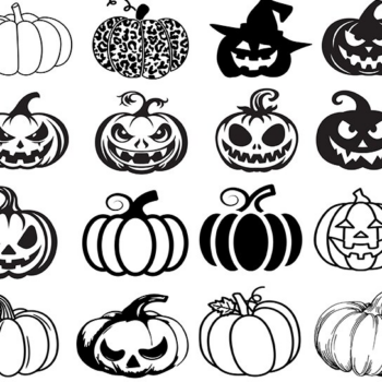 Intra απο ξύλο plywood 3mm-4mm πάχος – Πακέτο από τρομακτικά σχέδια κολοκύθας & PNG Δίασταση  20x20 cm INTRAFABR-105400054 - Image 1