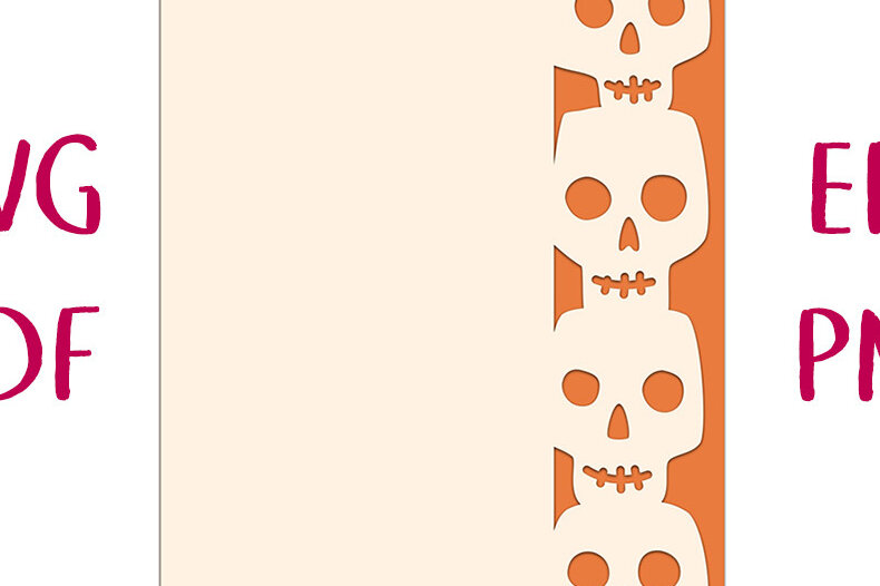 Intra απο ξύλο plywood 3mm-4mm πάχος – Αρχείο αποκοπής με απόκοσμη κάρτα Skulls Δίασταση  20x20 cm INTRAFABR-18843842