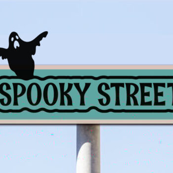 Intra απο ξύλο plywood 3mm-4mm πάχος – Spooky Street Δίασταση  20x20 cm INTRAFABR-76906452 - Image 1