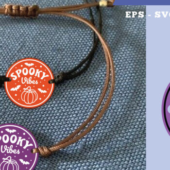 Intra απο ξύλο plywood 3mm-4mm πάχος – Βραχιόλι Spooky Vibes 1 Δίασταση 20x20 cm INTRAFABR-111697286 - Image 1