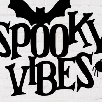 Intra απο ξύλο plywood 3mm-4mm πάχος – Spooky Vibes Sign Cut Δίασταση  40x30 cm INTRAFABR-77413323 - Image 2