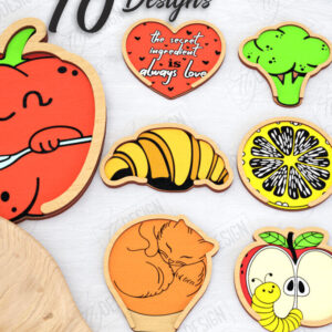 Intra απο ξύλο plywood 3mm-4mm πάχος – Δέσμη κοπής λέιζερ θήκης κουταλιού | Κουζίνα Δίασταση 20x20 cm INTRAFABR-120353639