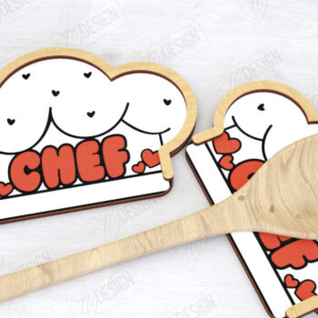 Intra απο ξύλο plywood 3mm-4mm πάχος – Δέσμη κοπής λέιζερ θήκης κουταλιού | Κουζίνα Δίασταση 20x20 cm INTRAFABR-120353639 - Image 5