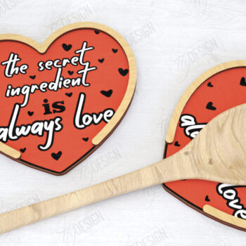 Intra απο ξύλο plywood 3mm-4mm πάχος – Δέσμη κοπής λέιζερ θήκης κουταλιού | Κουζίνα Δίασταση 20x20 cm INTRAFABR-120353639 - Image 6