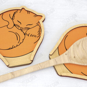 Intra απο ξύλο plywood 3mm-4mm πάχος – Κουταλοθήκη |Κουζινικά σκεύη Δίασταση  20x20 cm INTRAFABR-120094695