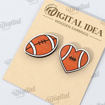 Intra απο ξύλο plywood 3mm-4mm πάχος – Αθλητικά σκουλαρίκια Bundle Δίασταση  5x5 cm INTRAFABR-116496654 - Image 6