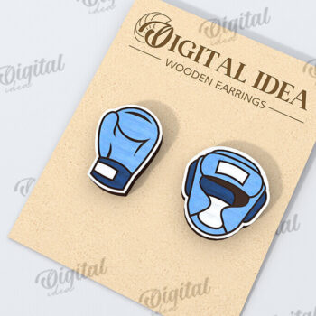 Intra απο ξύλο plywood 3mm-4mm πάχος – Αθλητικά σκουλαρίκια Bundle Δίασταση  5x5 cm INTRAFABR-116496654 - Image 10