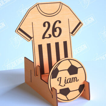 Intra απο ξύλο plywood 3mm-4mm πάχος – Πακέτο αθλητικών φανελών | Αθλητική πινακίδα | CNC Δίασταση  20x20 cm INTRAFABR-101105898 - Image 3